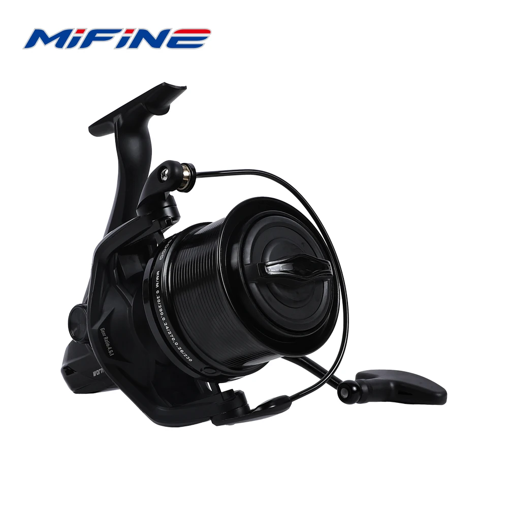 Carrete de pesca MIFINE QUARTZ CAPR 18KG arrastre máximo 4,6:1 relación de engranaje carrete carpa agua salada agua dulce Metal 5 + 1BB carretes giratorios