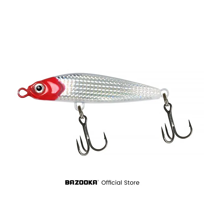 Bazooka-señuelo de pesca de plantilla lenta, cuchara de Metal, fundición dura, hundimiento, arrastre Artificial, biónica, agua salada, barco, mar, Invierno - imagen 5