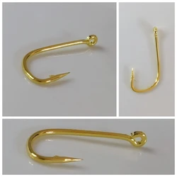Anzuelos circulares para carpa – Dorados con púas y ojo pequeño