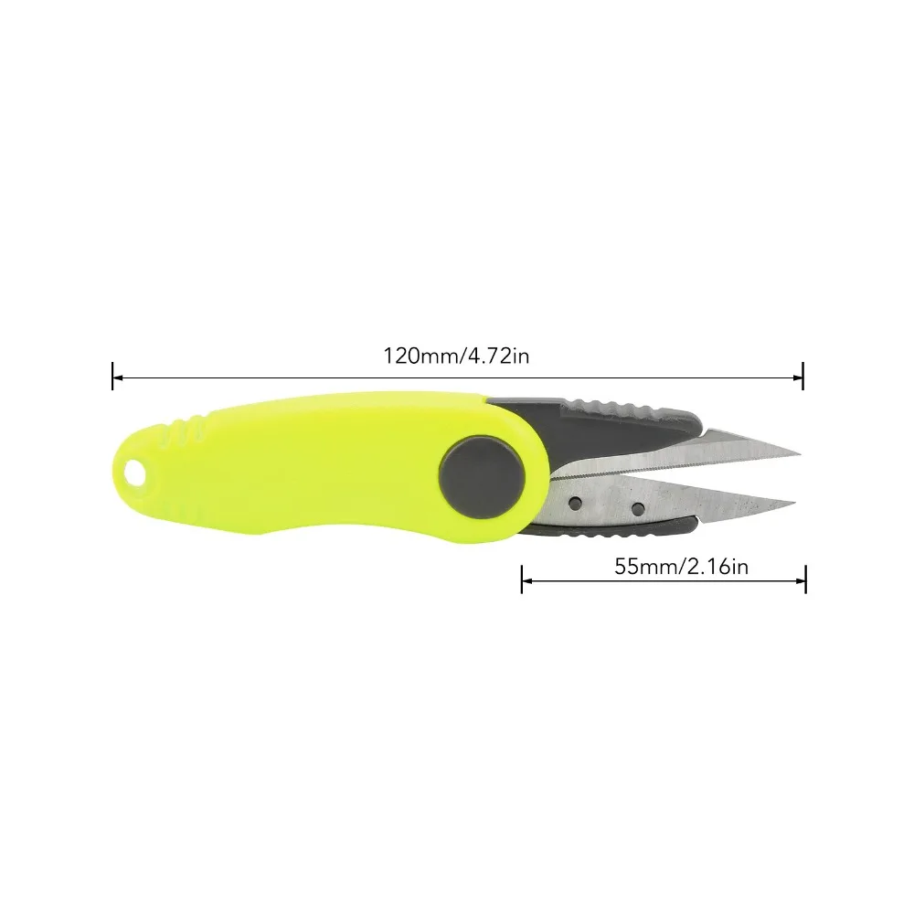 Mini tijeras de línea de bádminton en colores naranja y amarillo