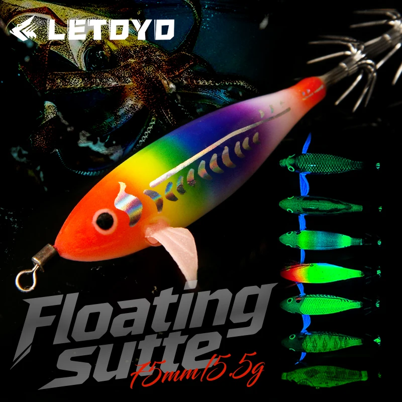 LETOYO Señuelo Egi Luminoso – Sutte Flotante para Calamar - imagen 4