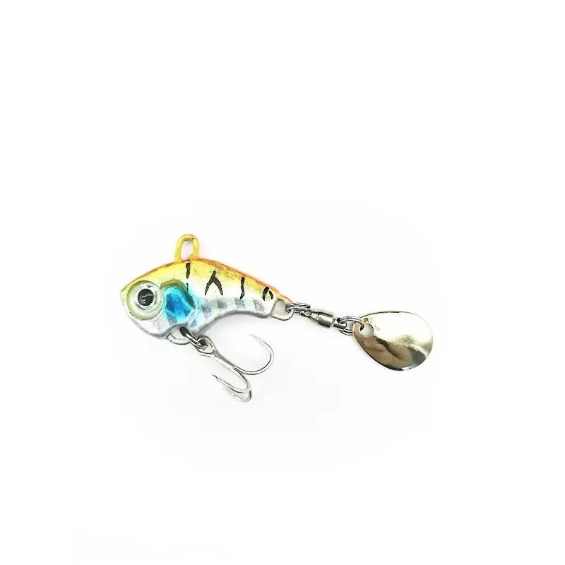 1 unidad de cebo de pescado VIB 14g, cola pequeña de Metal VIB, plantilla de pesca para nadar, cebo giratorio con lentejuelas, señuelo de pesca, aparejos de cebo Artificial - imagen 5