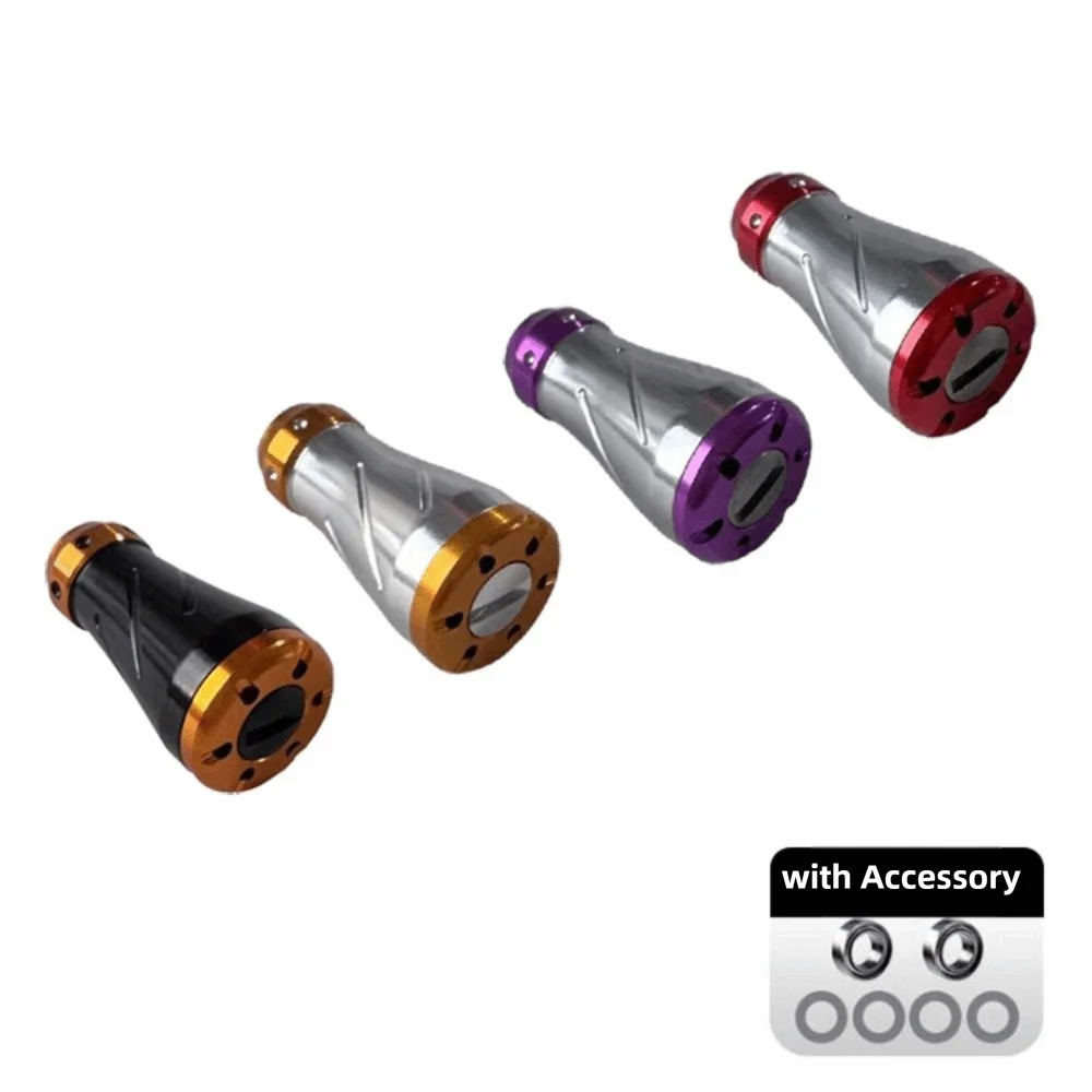 Perilla de mango de carrete de 18mm, mango de carrete de Baitcasting ligero de repuesto, aleación de aluminio, resistente a la corrosión, equipo de pesca