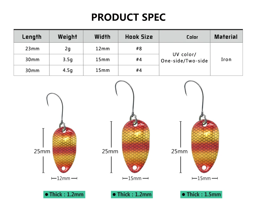 Kit de micro Señuelos de Pesca Jerry Gemini, cuchara de trucha, wobbler, cebo giratorio - imagen 5