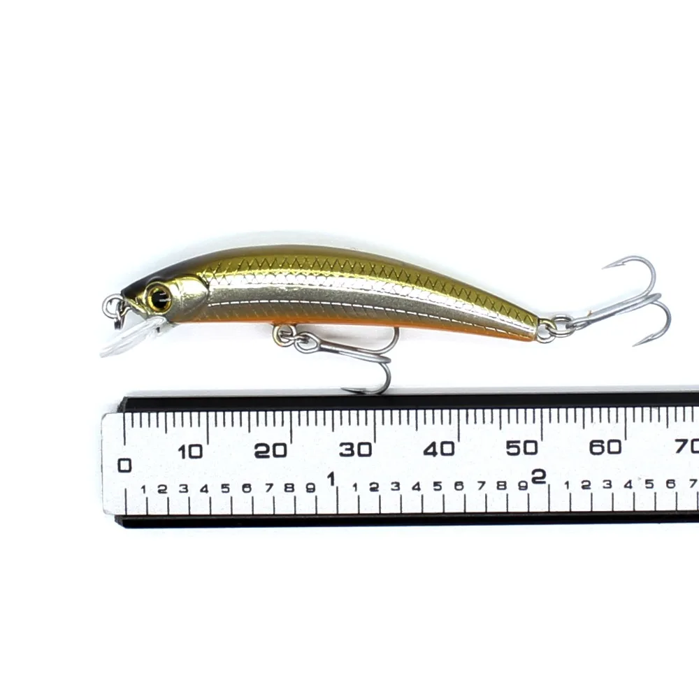 AOCLU-Cebo duro de hundimiento Minnow Delgado, tirón Wobbler con gancho afilado VMC para playa, Arroyo en la costa, pesca de trucha lubina, 50mm, 2,6g - imagen 4