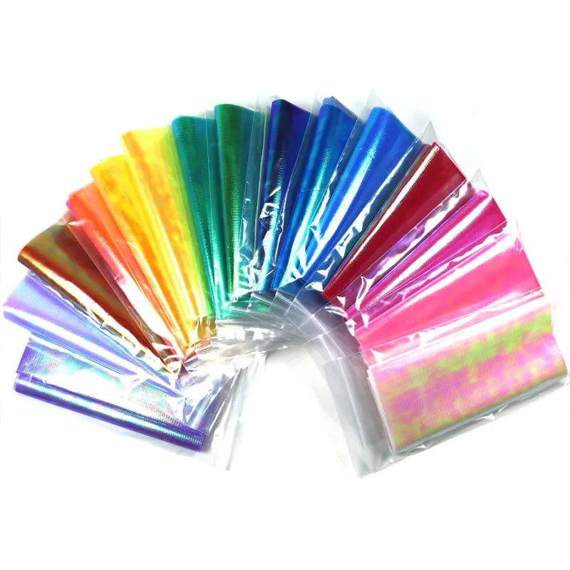 Wifreo, 5 bolsas X 15cmX110cm, película Flash holográfica metálica reforzada, película duradera de piel de pescado Sabiki, Material de ala de gancho Assit - imagen 2