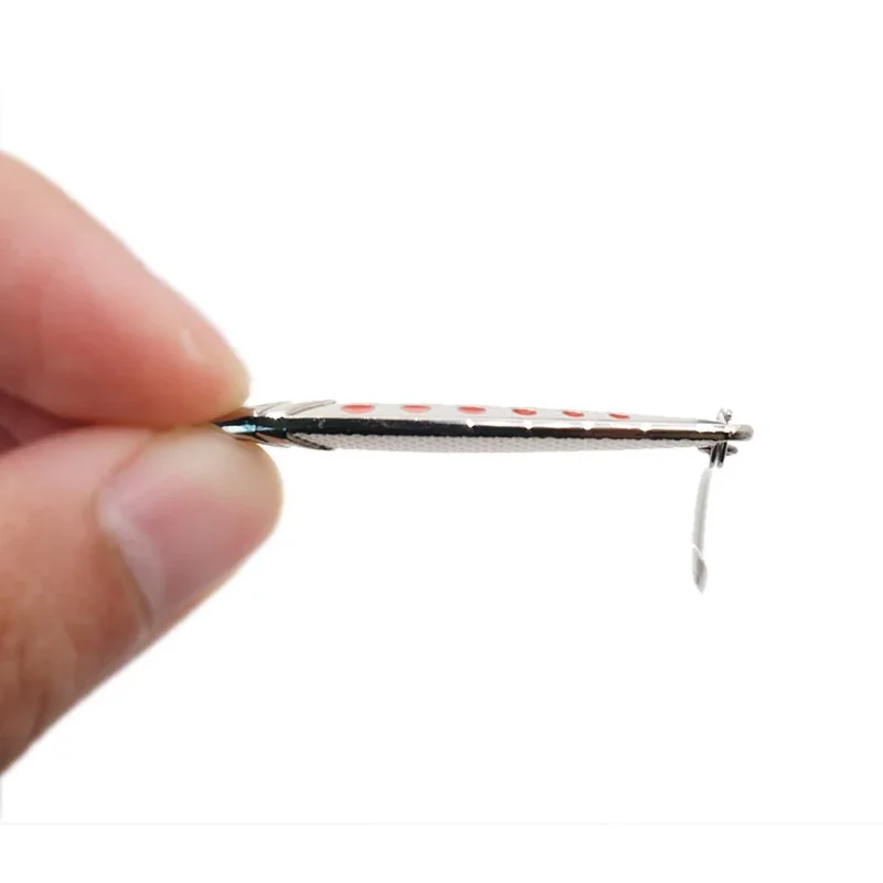 1 Uds nuevo Metal Jigging trucha cuchara Señuelos de Pesca Wobblers Spinner cebos Shads lentejuelas para Pesca de carpa Pesca Iscas Artificiais - imagen 3