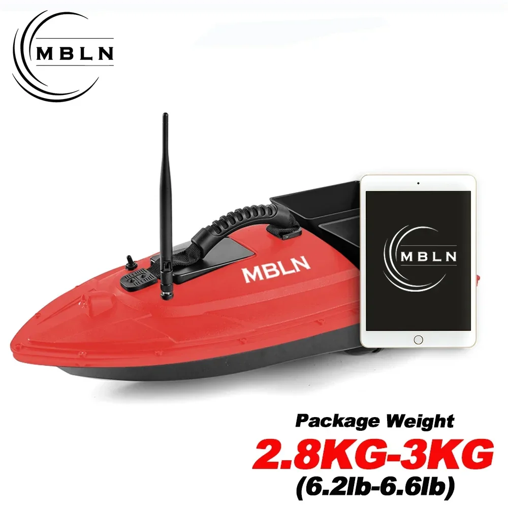 MBLN Barco de cebo para pesca de carpa, doble toldo, carga de 1,5 kg, alcance remoto de 300 m, velocidad de 1 m/s, herramienta de cebo de precisión para pescadores - imagen 4