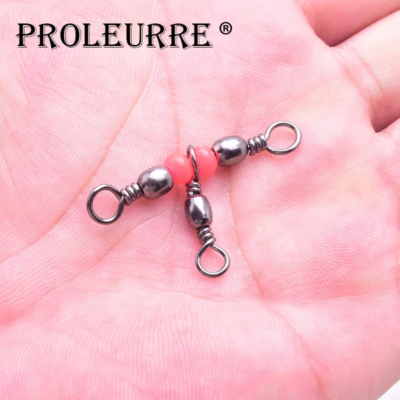 10 unids/lote de giratorios de pesca giratorios giratorios de 3 vías accesorios de aparejos de pesca de mar conector herramientas giratorias rodantes - imagen 2