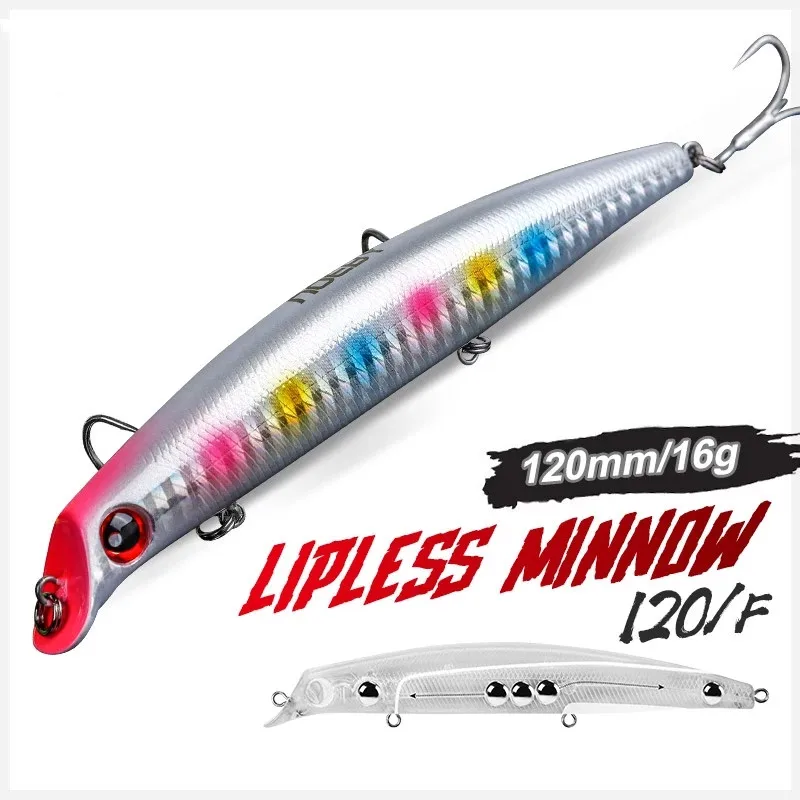 Noeby-Señuelos de Pesca flotantes, cebos duros artificiales para Lucio, 2 piezas, 12cm, 16g, Sasuke Lipless Minnow - imagen 5