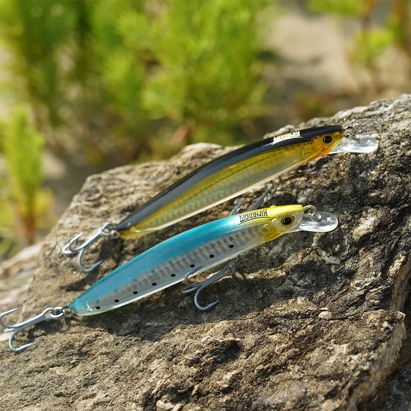 Kingdom Sea Jerkbaits Minnow – Señuelo duro flotante para agua salada - imagen 5