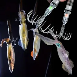 Señuelo luminoso para pesca nocturna: calamar colorido con LED