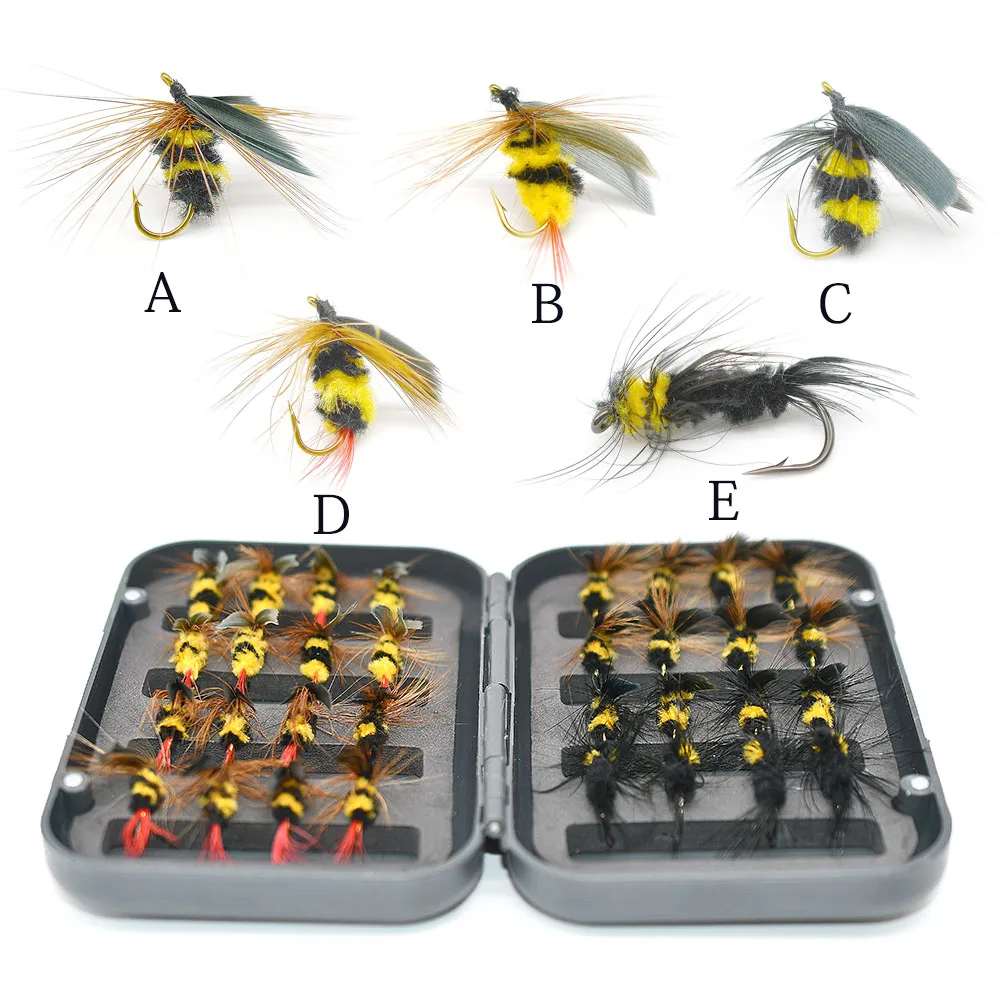 MNFT 5 estilos 32 piezas insecto abejorro/formiga cebo biónico mosca trucha Señuelos de pesca cebo Artificial - imagen 3