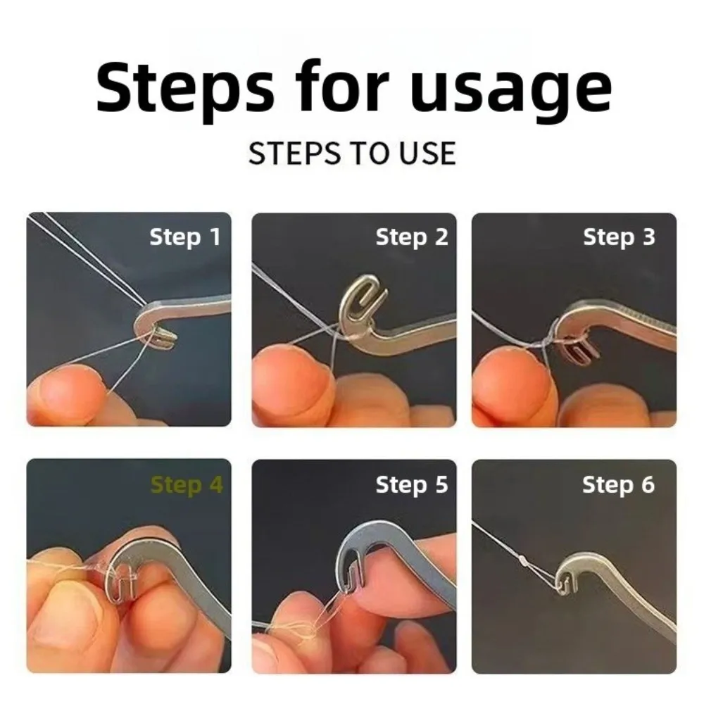 Anudador de nudos portátil – Dispositivo para atar sedal de pesca - imagen 5