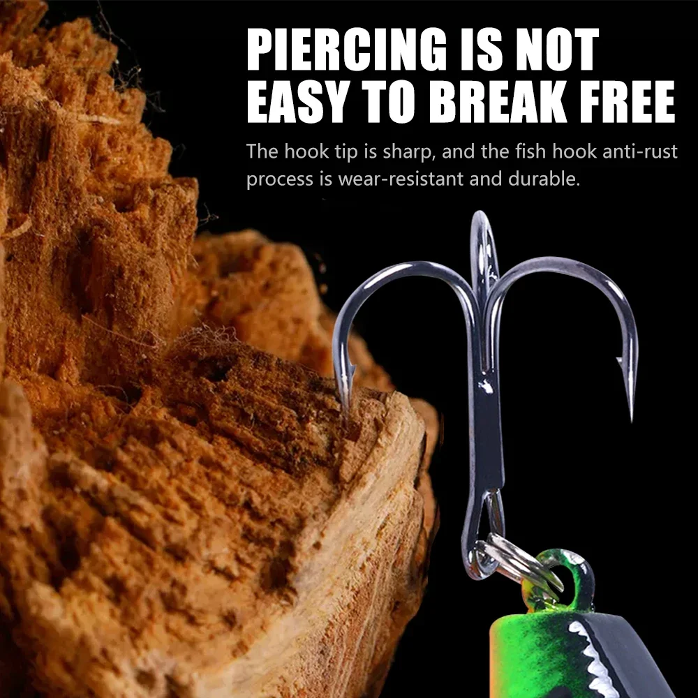 1 Uds 8,5 cm 15g sonajero de buceo poco profundo Crankbait Wobbler Artificial para Lucio cebo duro señuelo de pesca aparejos 6 colores - imagen 5