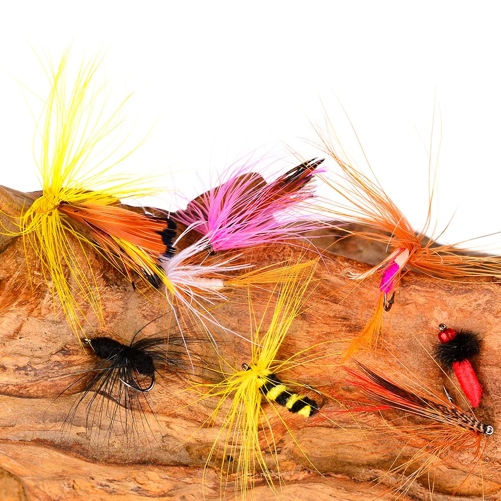 Kit de moscas para pesca con mosca, cebo Artificial, ninfa, Scud, mosca, gusano, trucha, moscas de pesca, insecto, señuelo de pesca, paquete de 32 Uds. - imagen 5