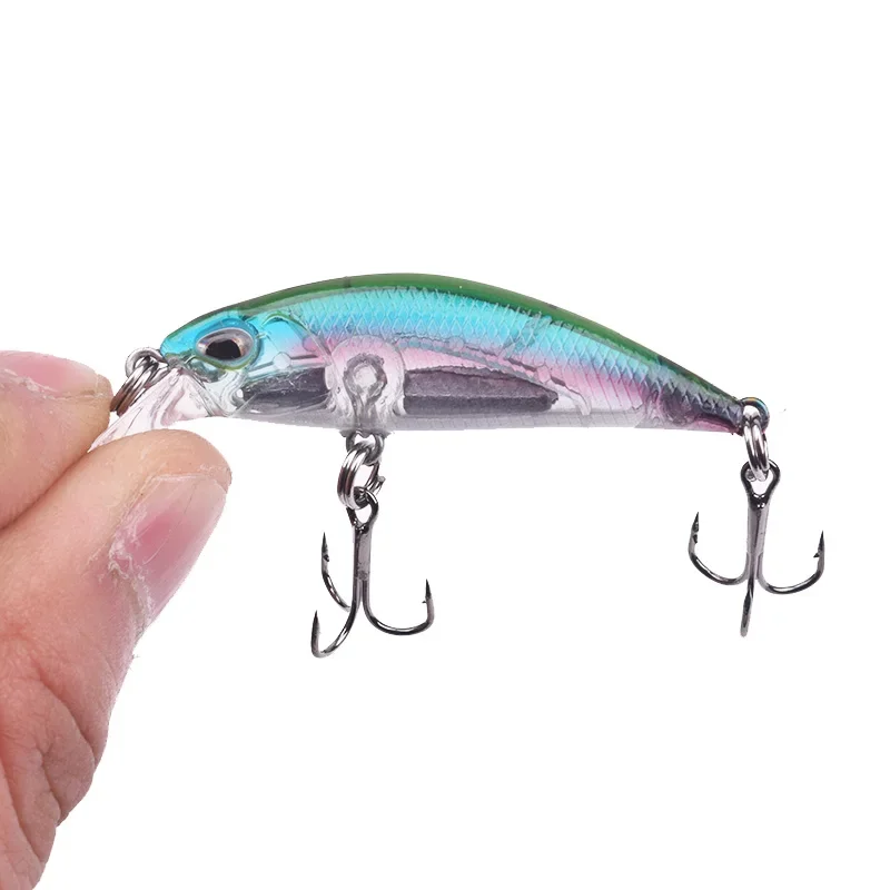 Señuelo de pesca hundido, pececillo pequeño Vib Wobbler, cebo duro Artificial para lubina, perca, Lucio, Crankbaits, aparejos Jerkbait, 1 ud. - imagen 3