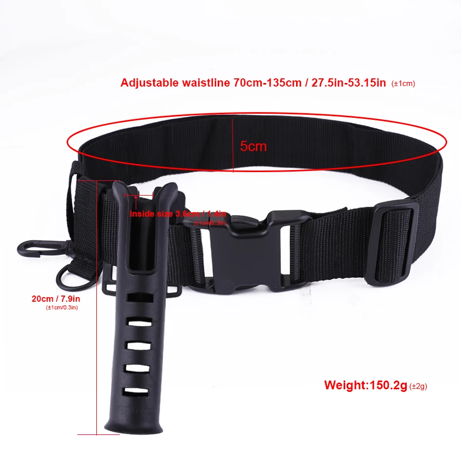 NGB-soporte portátil para cinturón de caña de pescar, señuelo de cintura ajustable, accesorios para dispositivo de inserción de caña de pescar - imagen 3