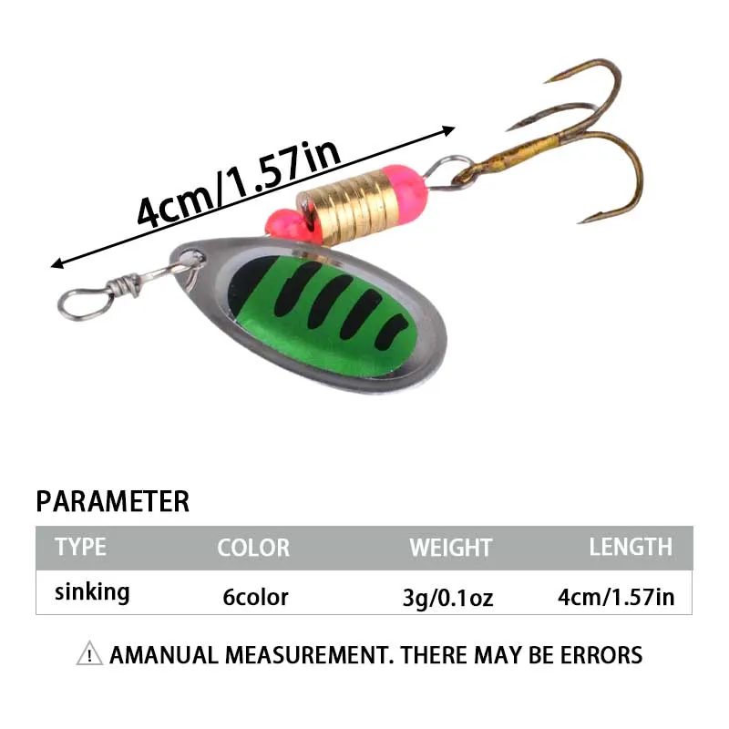 10 unids/caja cuchara de Metal Spinner señuelo de pesca Spoonbait Crankbaits Wobblers de pesca para Lucio Kit de ganchillo cebo Artificial - imagen 2