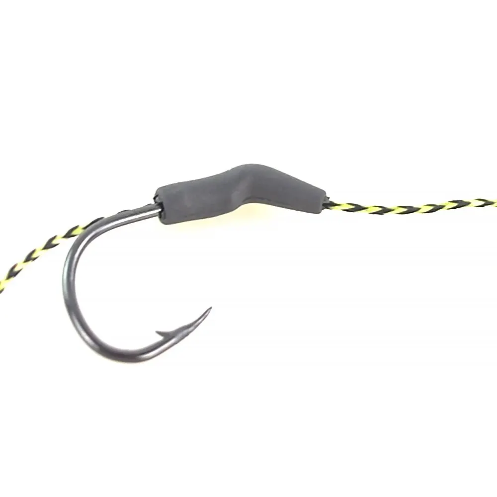 Hirisi-anzuelo de tungsteno para pesca de carpa, alineador de anzuelos de pesca, alineador de línea de manga antienredos, aparejos terminales para el cabello AT190 - imagen 5