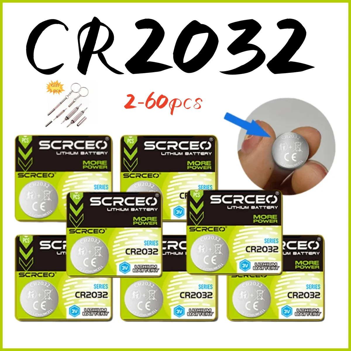 Pila botón litio CR2032 3V para reloj y mando - imagen 4
