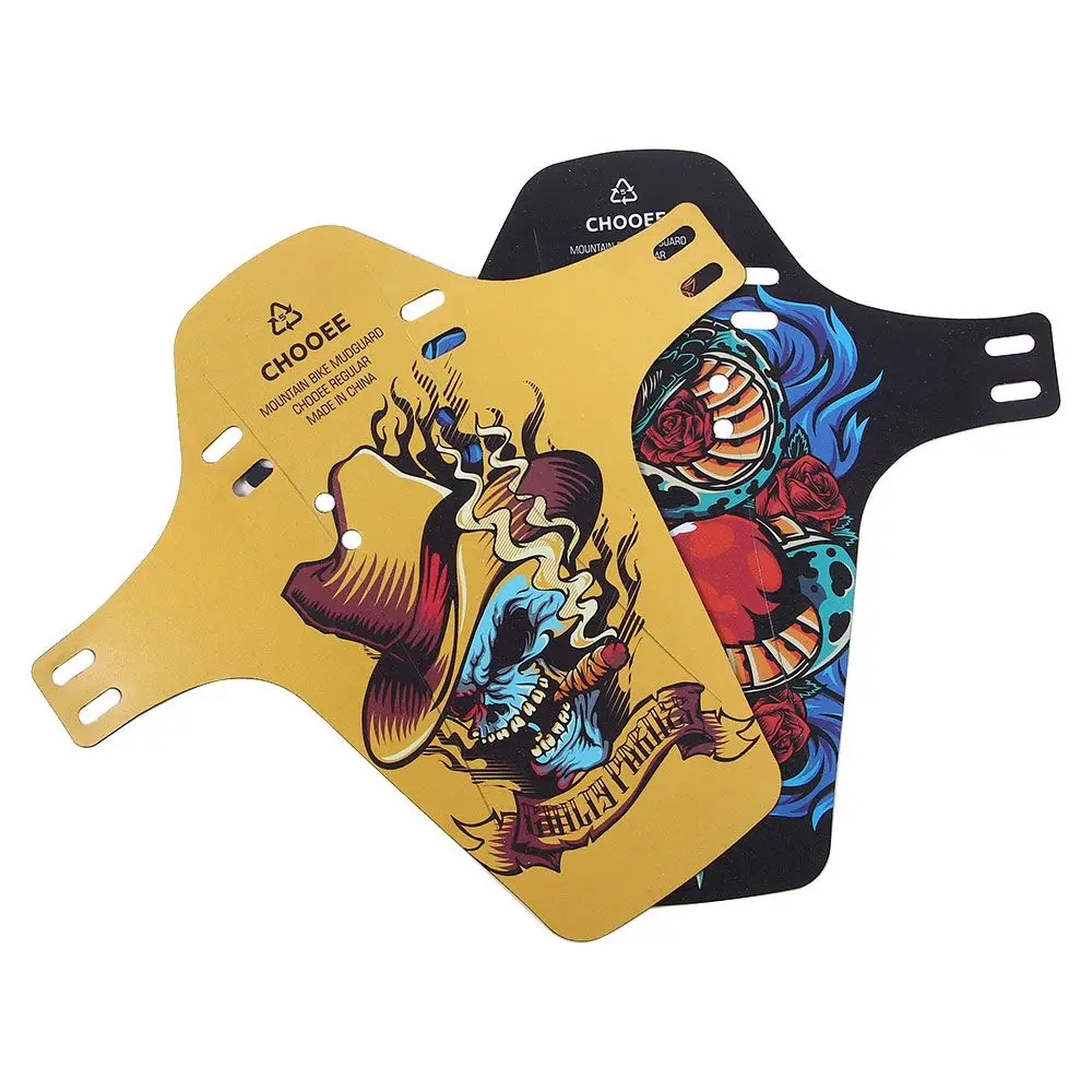 Guardabarros de bicicleta con bridas para cables, delantero/trasero, corto, largo - imagen 3