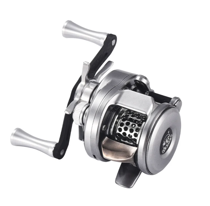 Carrete de pesca de lagarto BOKI mirco drum baitcaster con pesa 118g 7,6:1 relación de velocidad cuerpo de carbono carrete poco profundo carrete de baitcasting - imagen 4