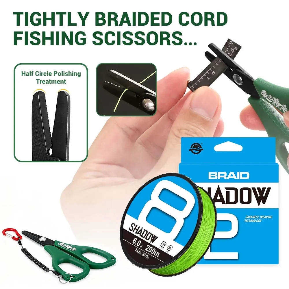 ZUKIBO-tijeras trenzadas gratis, 100M, 500M, 8 12 hebras, hilo de pescar trenzado, multifilamento PE, línea de pesca de agua salada súper fuerte - imagen 3