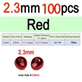 2.3mm Red 100pcs
