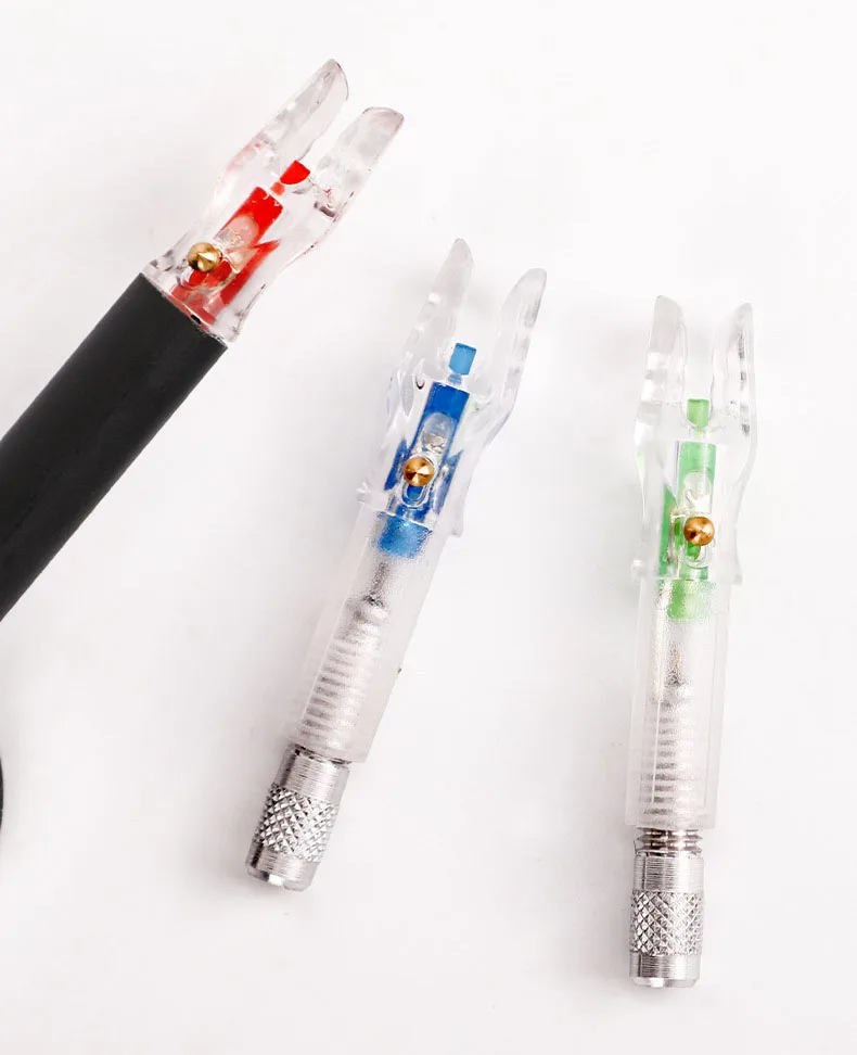 Cola de flecha luminosa de 3 piezas, adecuada para eje de flecha de diámetro interior de 6,2mm, accesorios de tiro de arco compuesto - imagen 5