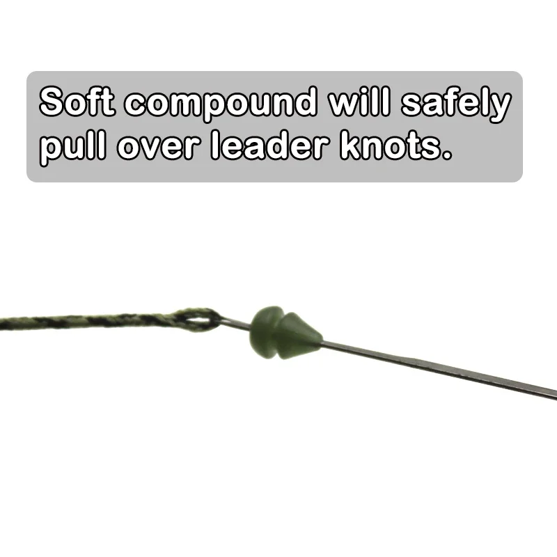 30 Uds. Cuentas de pesca de carpa Heli Chod, cuentas verdes/marrones para helicópteros, aparejos de Terminal de pesca de carpa, herramienta de accesorios - imagen 4