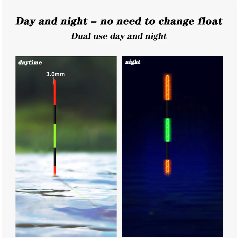 Flotador de pesca nocturna de larga distancia, nuevo producto, Tobogán de pesca en roca, llamativo, cambia de Color/no cambia de Color disponible - imagen 3