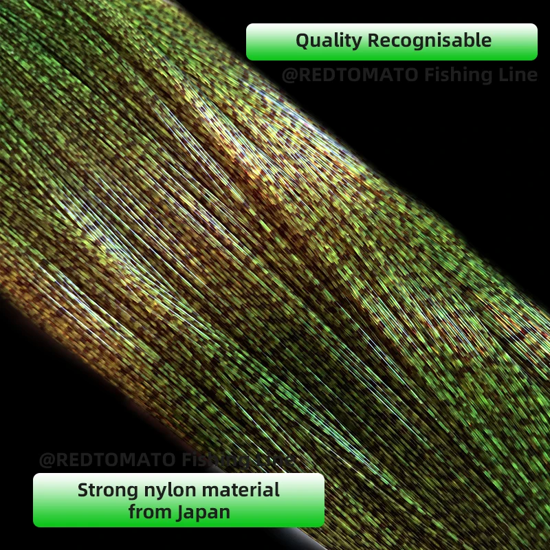 Línea de pesca invisible de 3000 m /1000 m, línea de nailon monofilamento con revestimiento de fluorocarbono biónico con puntos en 3D, moteado, carpa, pesca de algas, Pesca - imagen 2