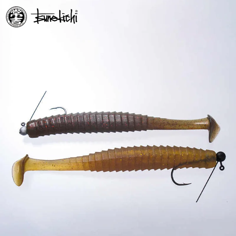 Sunekichi ISSEI Power Shad Tail PST 1,5/2/2.6 pulgadas 10-12 unids/lote/Paquete de cebo Artificial, cebo de pesca suave para Plantilla de goma fina - imagen 5