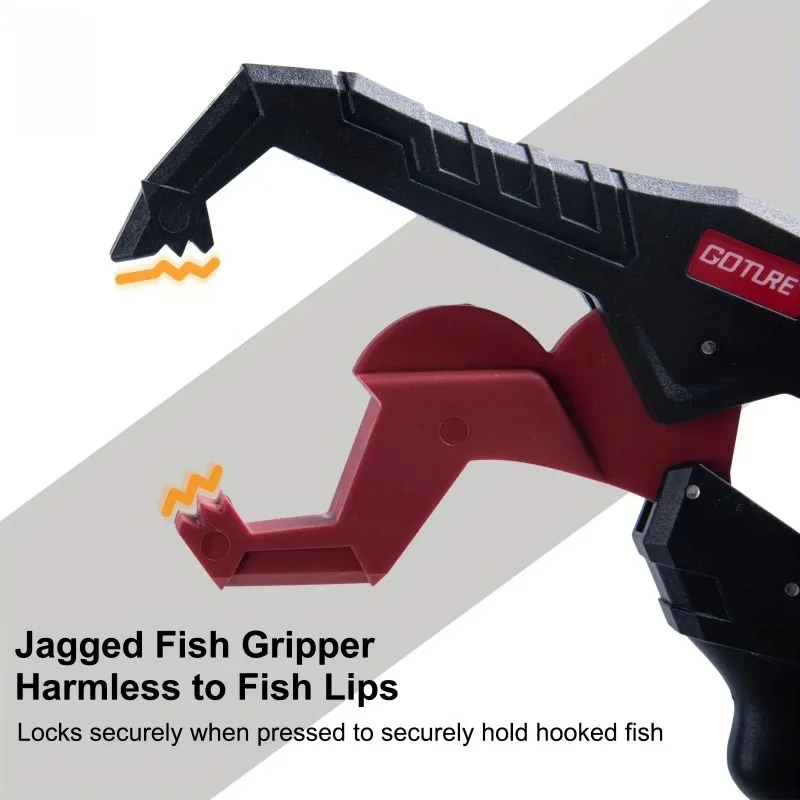 Pinza de pescado flotante de 24cm, controlador de labio de pescado de nailon portátil, herramienta de agarre de pescado con cordón para agua dulce y salada - imagen 4