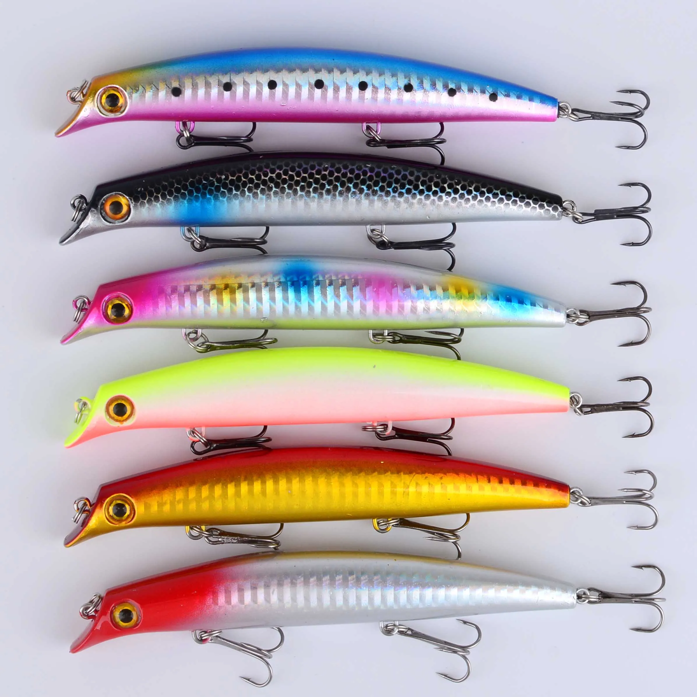 Señuelos duros flotantes Wobbler Jigbait para lucio y perca - imagen 2