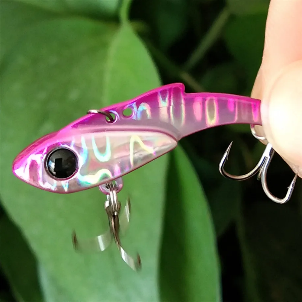 TSURINOYA-señuelo de pesca de Metal, 8 piezas, VIB, AJING, trucha, cebo duro, 34,5mm, 3,5g, Rochfish, Barracuda, Lucio, aparejos de pesca de invierno - imagen 4