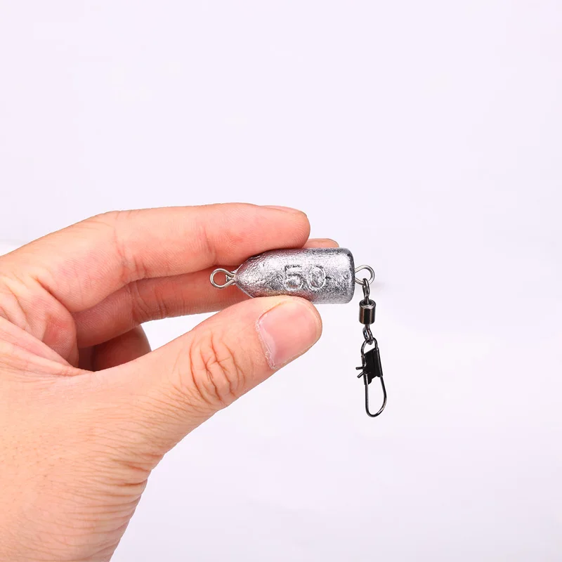 Plomada tipo bala WEIHE – Doble anillo giratorio para pesca deportiva - imagen 4