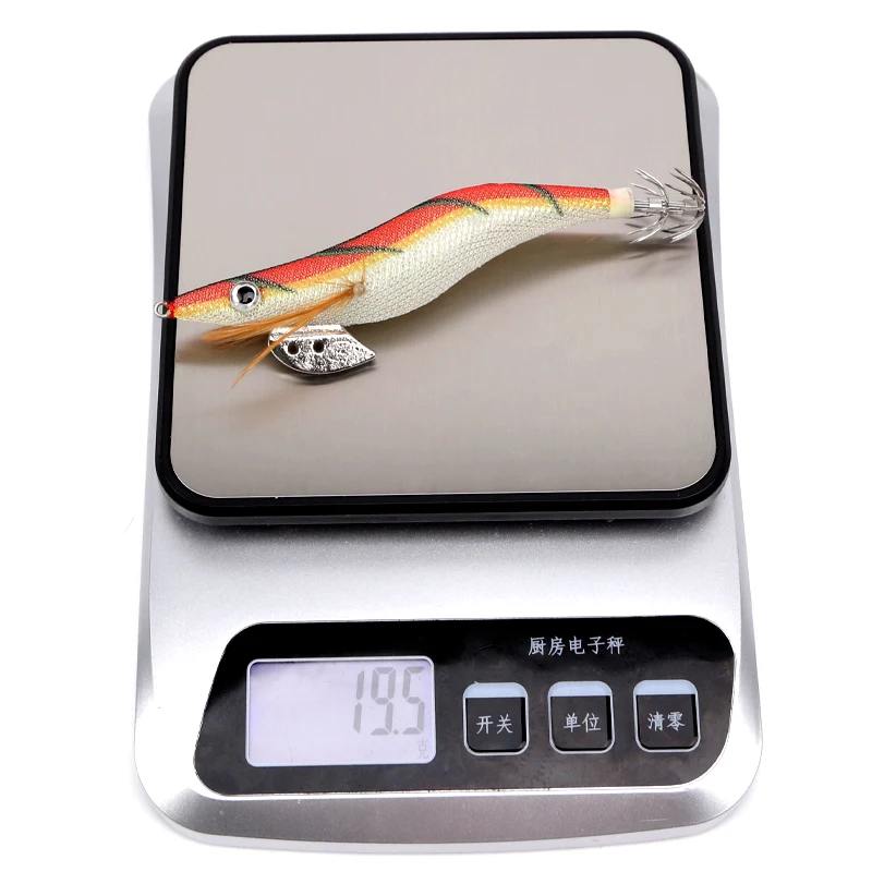 Topline-anzuelo de calamar de 3 piezas, anzuelo de pesca de pulpo brillante, cebo duro Artificial - imagen 3