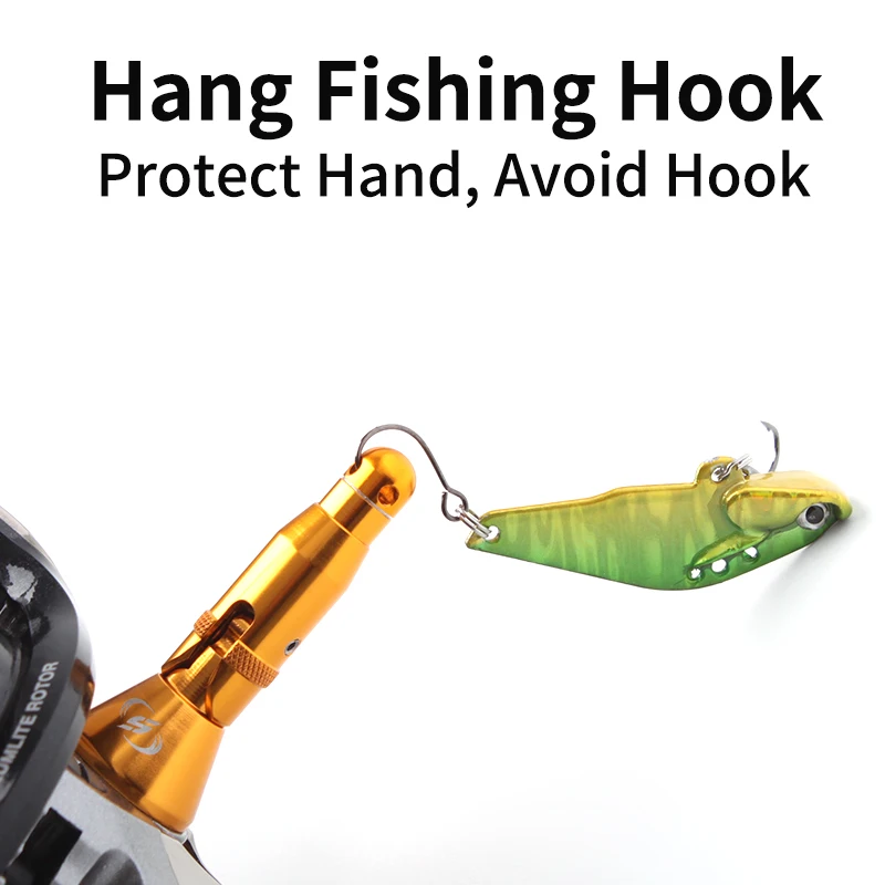 RUKE-soporte de carrete de pesca, accesorio de aleación de aluminio, equilibrio equipado, longitud de 46mm, peso de 8,6g para carrete S/D, bricolaje, novedad, 1 ud. - imagen 5