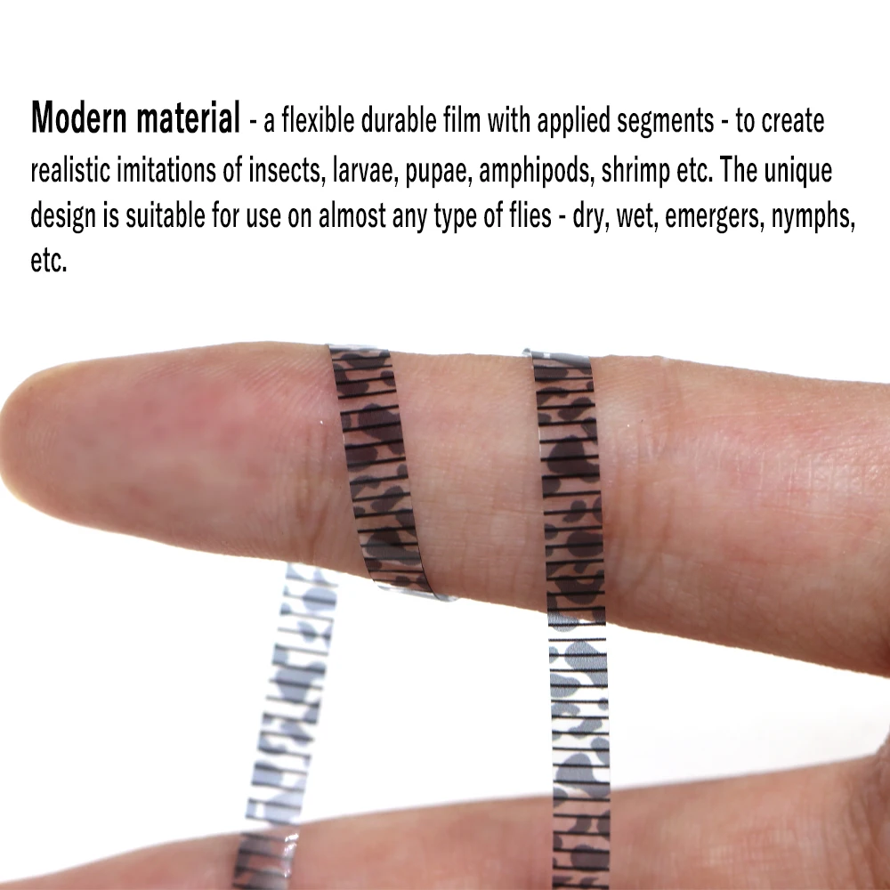 Wifreo-película sintética para atar moscas, materiales para atar moscas, 2,5/3,0/4,0mm de ancho - imagen 5
