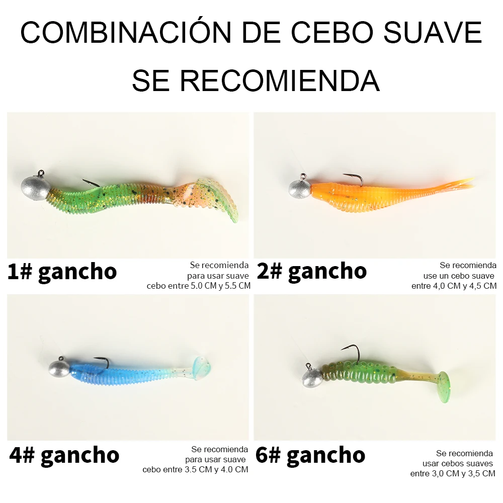 FTK Anzuelos Jig Head Aji doble púa Mustad – Para pesca en roca - imagen 4