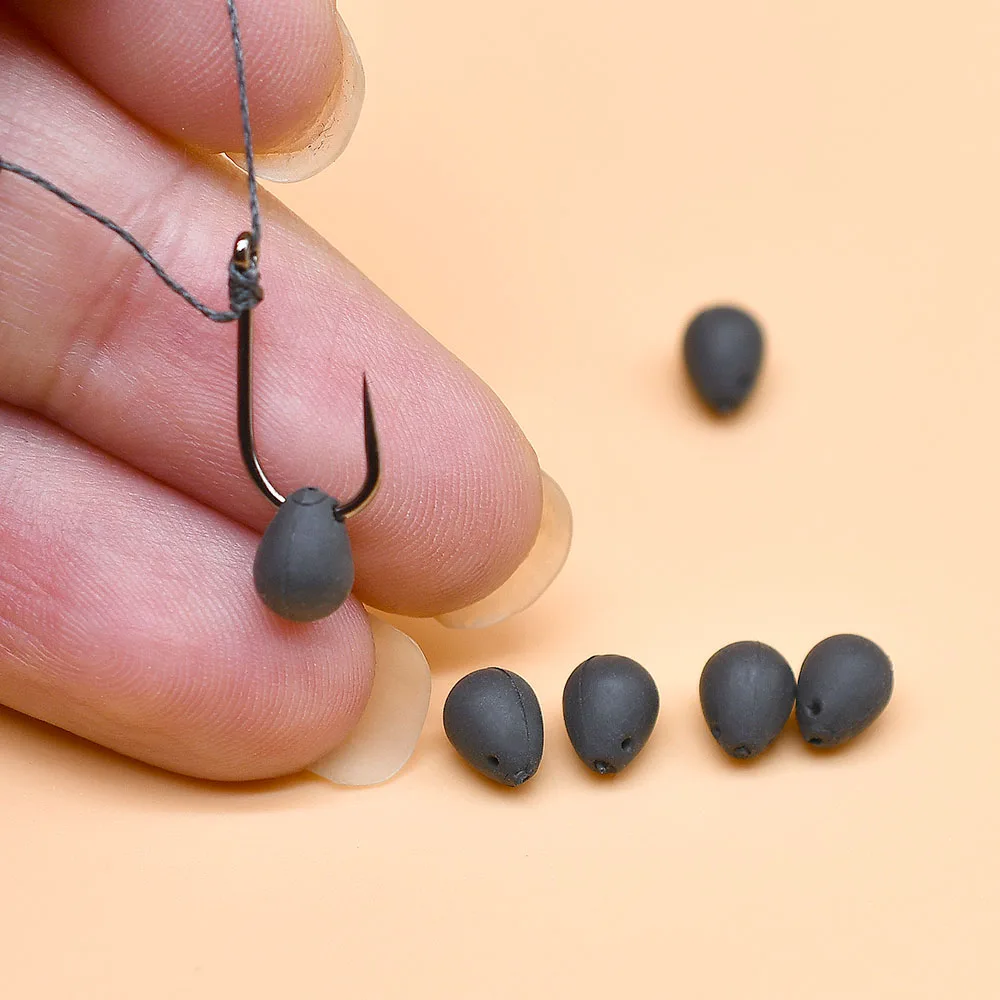 MNFT 8 Uds accesorios de pesca de carpa 0,4g cuentas de gancho de tungsteno aparejos terminales de plomo - imagen 5