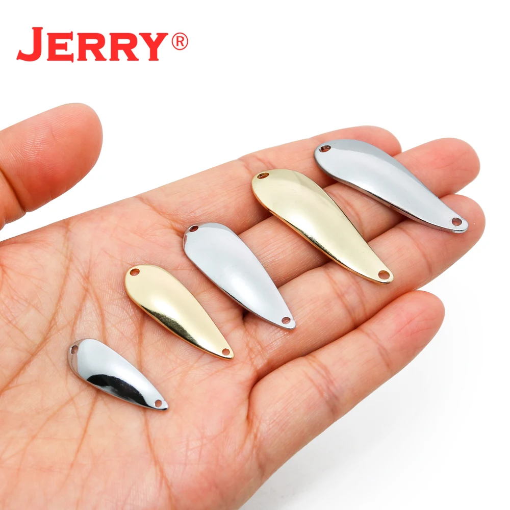 Jerry Aries 1,4g 1,9g 2,6g 3,4g 4,6g Micro cucharas de pesca en blanco sin pintar fundición de Metal cebo duro área de lago trucha cuchara señuelos - imagen 2