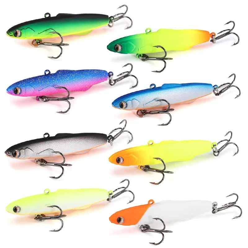 TSUYOKI-señuelo de mimbre de silicona, 70mm, 18g, Vibs, vibración, equilibrio, Pesca en hielo, señuelo giratorio, Madness Shiriten Baguette 70 80 - imagen 5