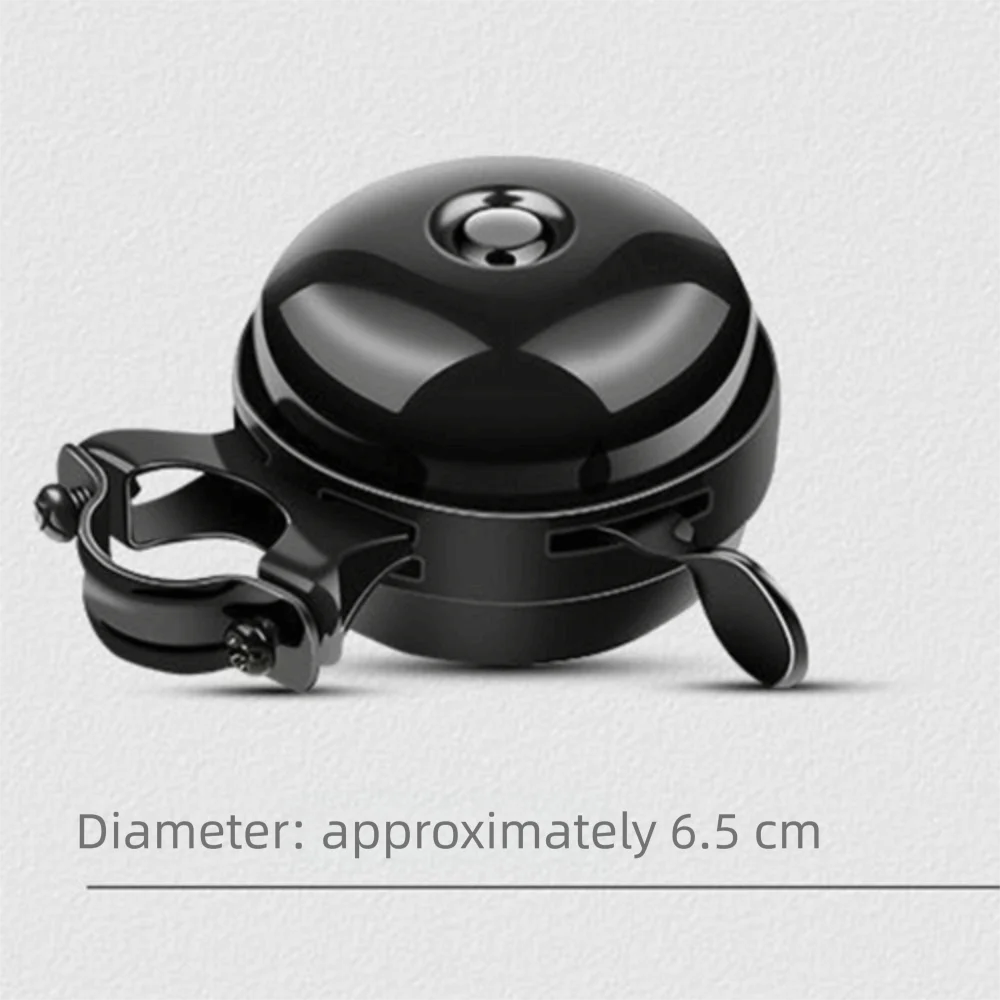 Timbre alarma bicicleta metal retro – Bocina doble cara negro plata - imagen 5