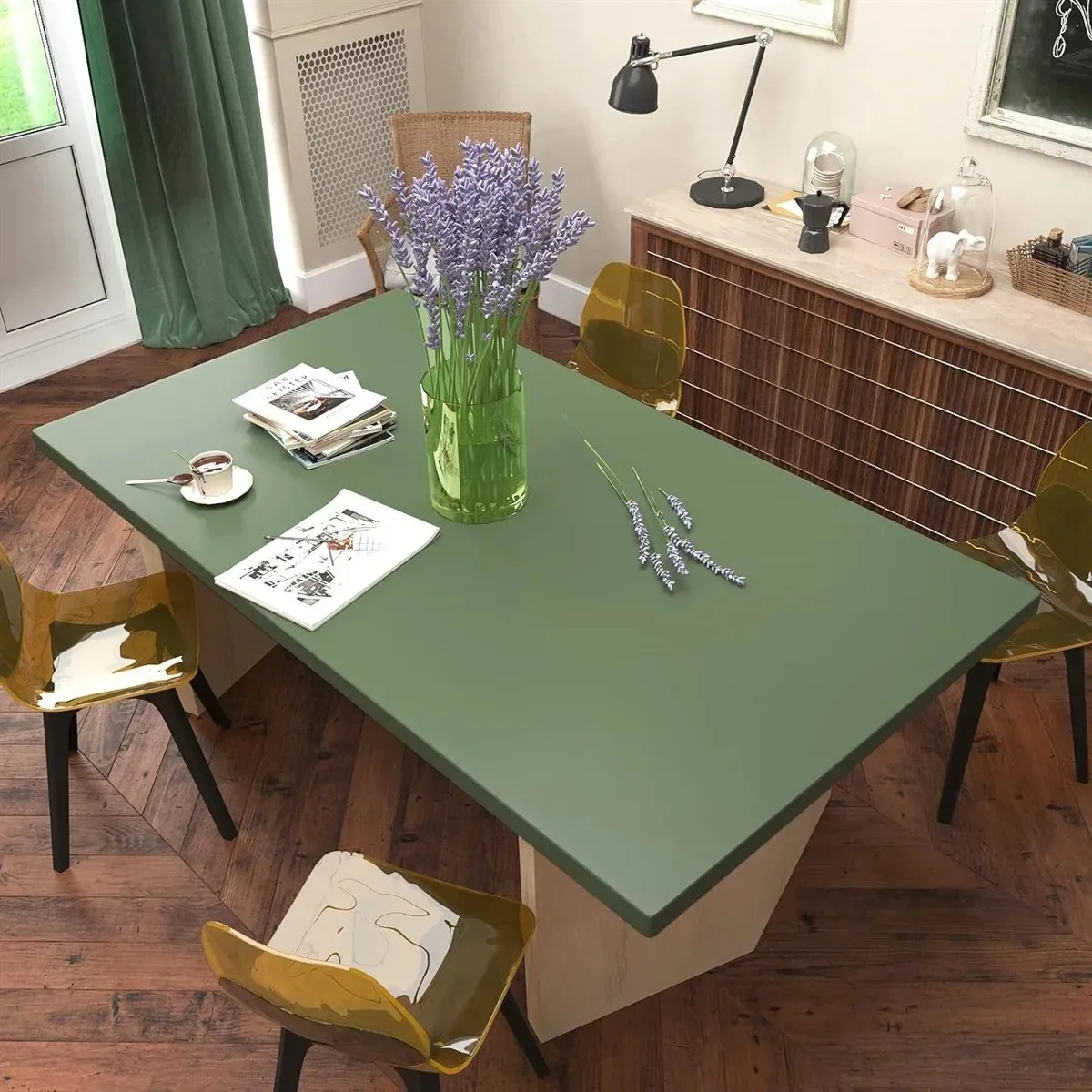 Pegatinas de pared removibles de PVC de 40cm, papel tapiz para pelar y pegar, papel adhesivo para pared, papel tapiz DIY, decoración del hogar, antiincrustante - imagen 3