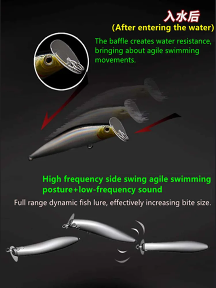 2025 nuevo EWE Changjiangyihao hundimiento Minnow lápiz de tiro largo señuelo de pesca 14,5/18g/21g/24g Wobbler Artificial lubina cebo duro - imagen 5