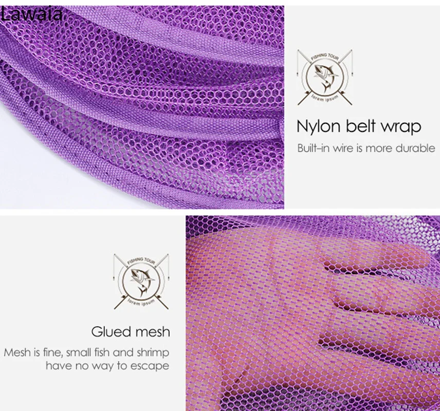 Red de pesca de secado rápido, jaula para camarones con bolsa, trampa de pesca, profundidad de 110cm/135cm, trampas plegables para crayones, herramienta de pesca de carpa - imagen 4