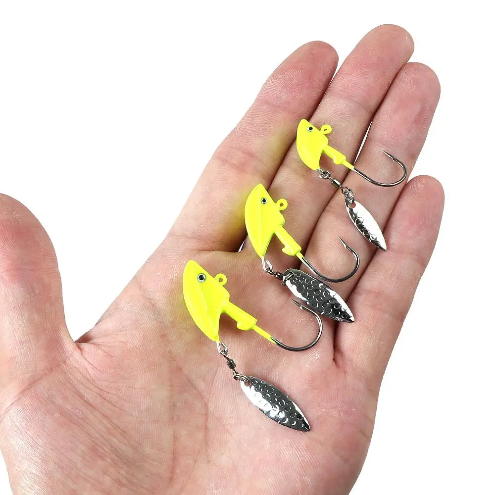 Anzuelo con cabeza de plomo para pesca, anzuelo de mar de 5g/8g/12g con lentejuelas de cuchara - imagen 3